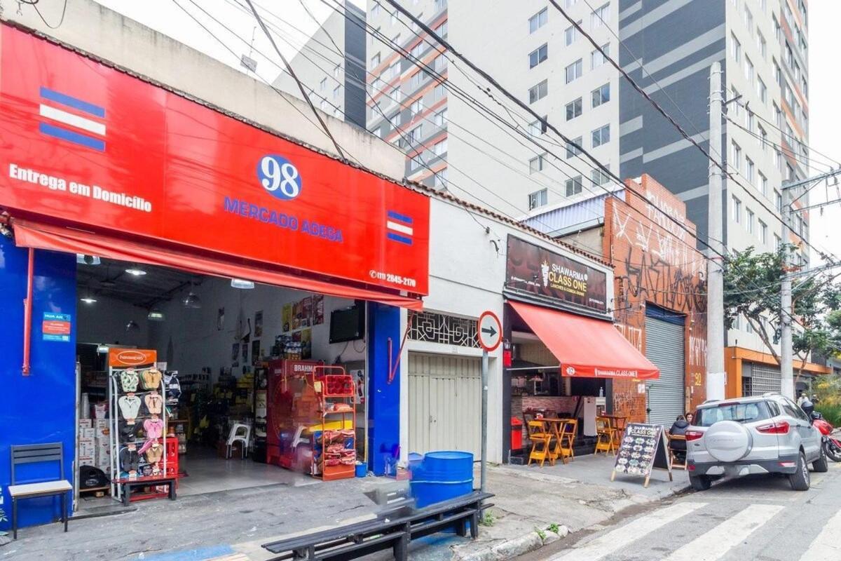 Aconchegante Studio No Bras Com Piscina/Metro Bras San Paolo Esterno foto